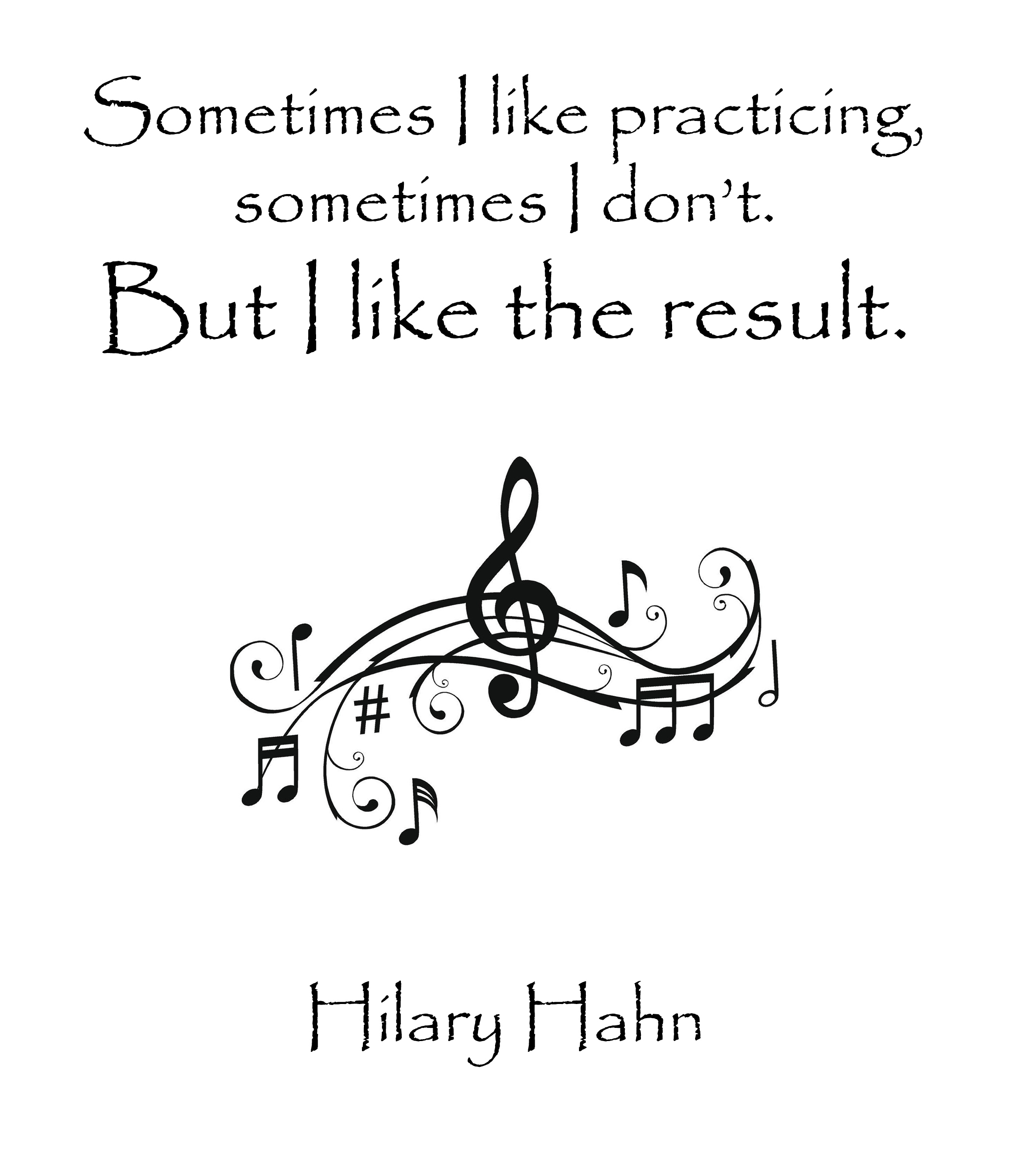 Hilary Hahn on practicing